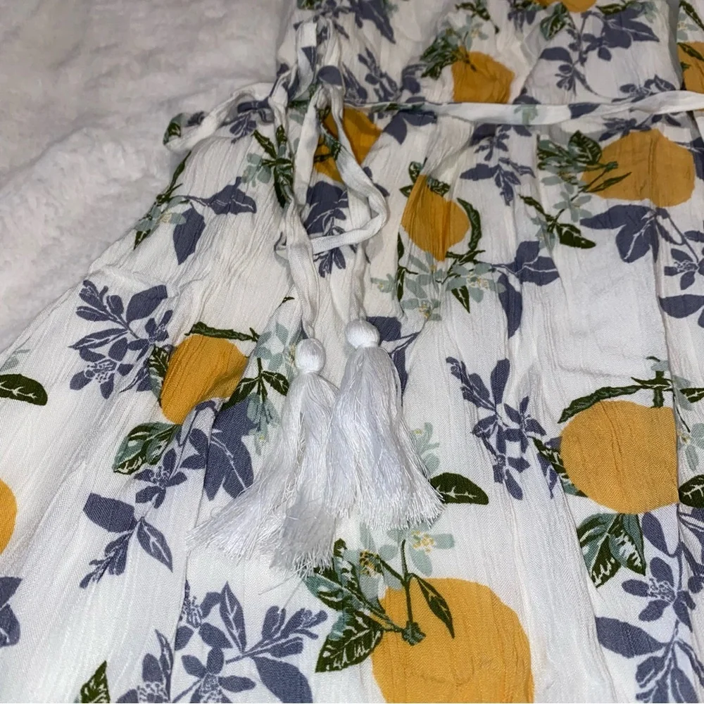Lined Fruit Midi Dress - Picture 9 of 9